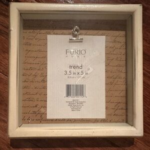 Wooden picture frame wood memory shadow box style NWT